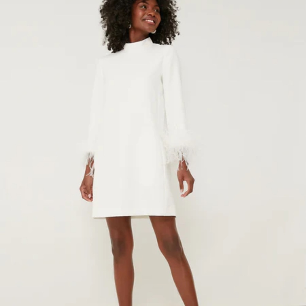 Tuckernuck White Sheath Dress with Bell Sleeves